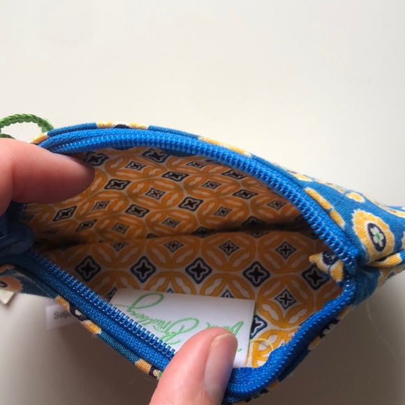 Vera Bradley clip zip ID in riviera blue - Picture 3 of 3